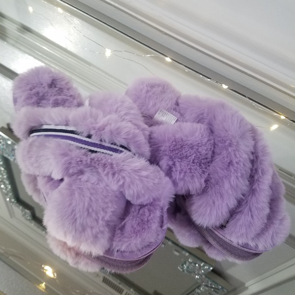 Xhilaration Shoes - Faux Fur Shaggy Slide Slippers